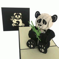 pop-up panda kaart